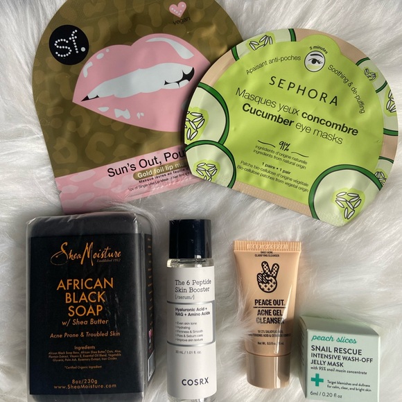 Skincare Bundle Shea Moisture Cosrx Peace‎ Out Peach Slices & Sephora - Picture 1 of 5